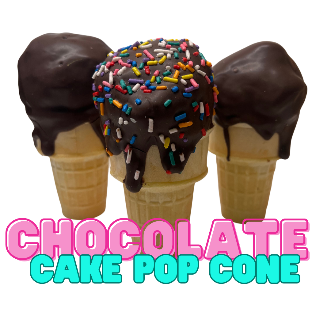 Chocolate Cake Pop Cone