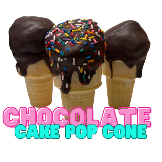 Chocolate Cake Pop Cone